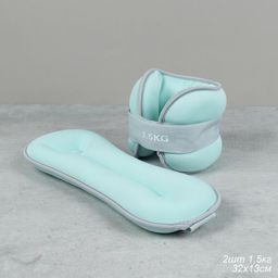 Утяжелители для рук и ног Woohooo FitLimbs II / набор 2 шт / 3 кг (1,5х1,5) / наполнитель песок / голубой/уп 7/