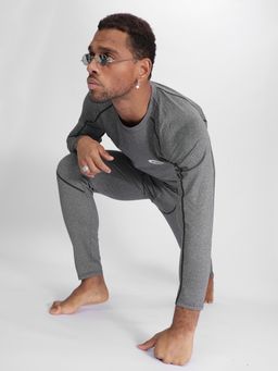 Комплект мужского термобелья без начеса серого цвета 2212Sr - FUYOUKAI фото 11