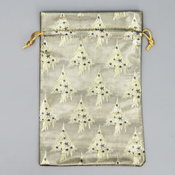 Цена за 5 шт. Мешочек подарочный парча «Новогодняя ночь», 16×24 см ± 1.5 см