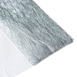 Цена за 10 шт. Бумага крепированная 50×200 см, в рулоне, 32 г/м², серебряный