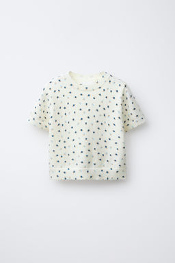 FLORAL KNIT T-SHIRT