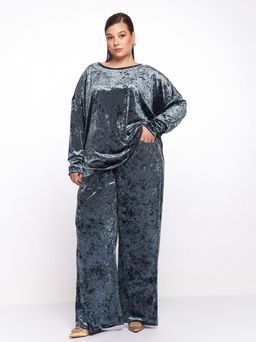 Бархатный костюм KO33511GRN12