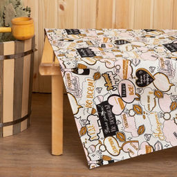 Простыня банная Этель Девичник 150х180 см, вафля 200г/м2, 100% хл