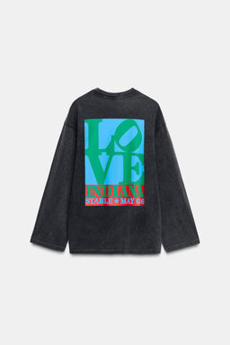 WASHED LONG SLEEVE T-SHIRT - Zara фото 6