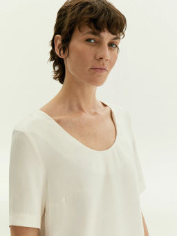 Блузка из 100% вискозы с вырезом, B3240/joel - Emka фото 4