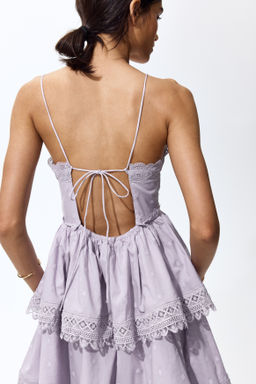Vestido de algod?n con ribetes de encaje - H&m фото 4