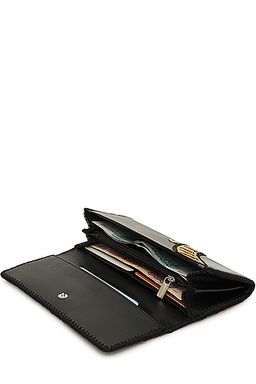 Кошелек с аппликацией ДС-1-136 черный