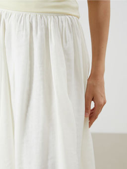 Beli Lastikli Pileli Etek