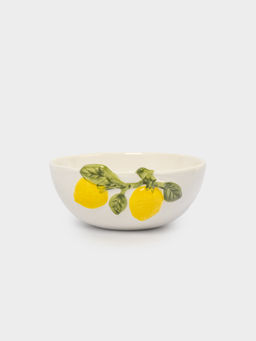 Салатник, 16х7 см, 700 мл, фарфор P, молочный, Лимоны, Limoncello