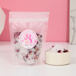 Цена за 2 шт. Соль для ванны 8 марта, с лепестками розы, 150 г, Чистое счастье