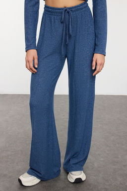 Indigo Yumos Crop ve Wide Leg/Genis Paca Orme Alt Ust Tak?m TWOAW23AU00125