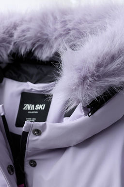 80% DOWN AND 20% FEATHER REMOVABLE HOODIE DOWN JACKET WINDPROOF AND WATER-RESISTANT RECCO® SYSTEM SKI COLLECTION - Zara фото 14