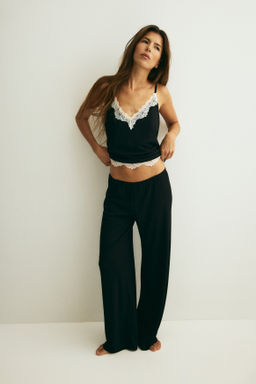 Pijama de canal? con ribetes de encaje - H&m фото 3
