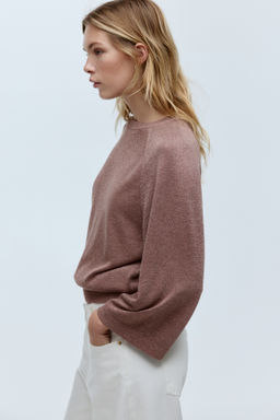 Top de punto fino con brillo - H&m фото 3