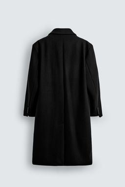 WOOL BLEND OVERSIZE FIT DOUBLE-BREASTED COAT