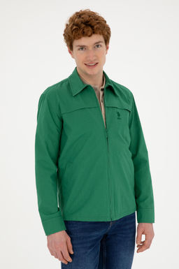 U. S. Polo Assn / Мужская зеленая рубашка с длинным рукавом - U.s. polo assn фото 10