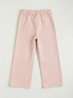 Beli Lastikli ?i?ekli K?z ?ocuk Pantolon