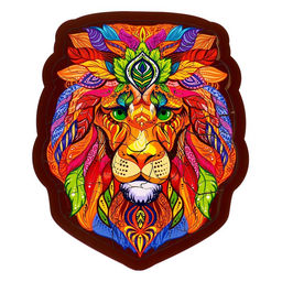 Пазл деревянный фигурный «Лев», 69 элементов