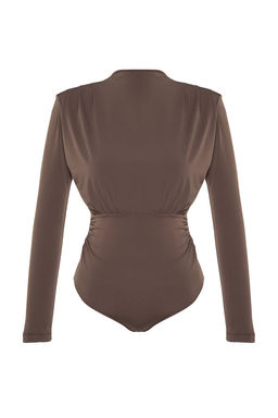 Kahverengi Drapeli C?tc?tl? Orme Body TPRAW23BD00048