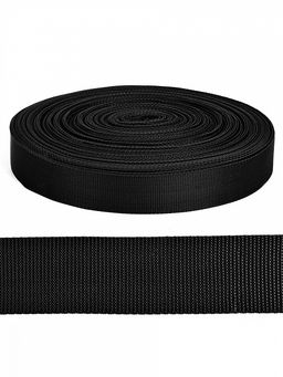 Стропа лента ременная LCH 40мм цв.02 черный уп.50м