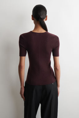 CAMISETA SIN COSTURAS DE LANA MERINO - H&m фото 9