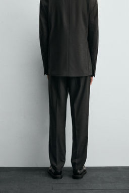 SLIM FIT SUIT TROUSERS - Zara фото 3