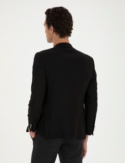 Siyah Slim Fit Blazer Ceket