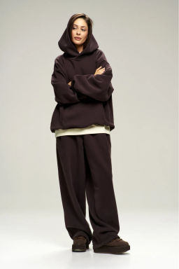 Худи с начесом Brown - Erist store фото 2