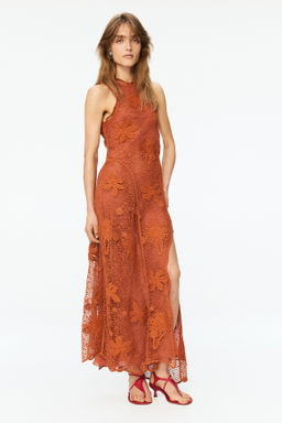 Vestido efecto crochet con volantes - H&m фото 7