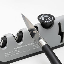 Точилка Hi-tech, 4 в 1, с регулятором угла заточки, серая