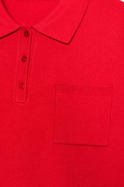 KNIT POLO SHIRT WITH POCKET - Zara фото 10