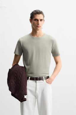 BASIC SLIM FIT T-SHIRT - Zara фото 27