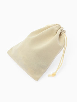 Набор мешочков бархатных 50 шт., 10×12 см, бежевый