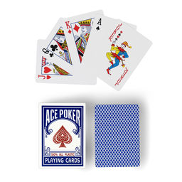 Карты игральные пластиковые Ace Poker, 30 мкм, 8.8 х 6.3 см, синяя рубашка