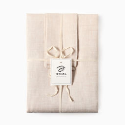 Шторы для кухни Этель Magnifica, 140×180 см-2 шт., подхваты 2 шт., лён 100%,180 г/м²