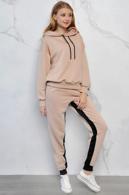 Арт. 2518 Костюм с брюками женский 44-52 (5 шт) Цвет:верх-персик, низ-персик, черный - Калинка фото 12