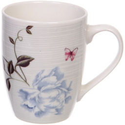 Цена за 2 шт. Кружка керамическая 350мл "Цветочная фантазия", микс рисунков