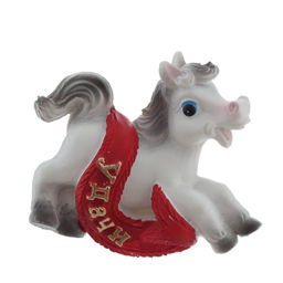 Магнит "Лошадка", L6,5 W2 H5 см, 4в.