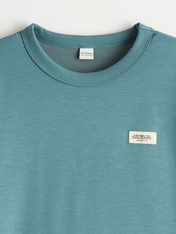 Erkek ?ocuk Bisiklet Yaka Kal?n Sweatshirt