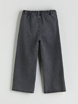 Wideleg Kuromi Bask?l? K?z ?ocuk Jean Pantolon