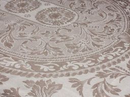 16с3 ЯК Скатерть D-187 "Овальная" цв.бежевый