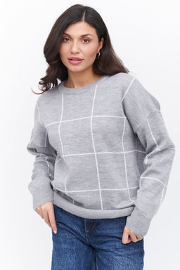 Джемпер В 2008/серо-белый - Злата Стиль фото 4