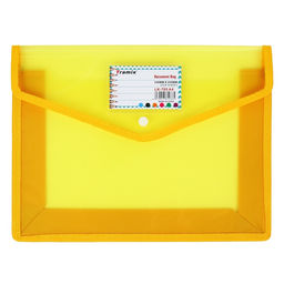 Папка-конверт на кнопке А4, 500 мкр, с расширением, горизонтальная, карман для визиток, МИКС - Simaland фото 10