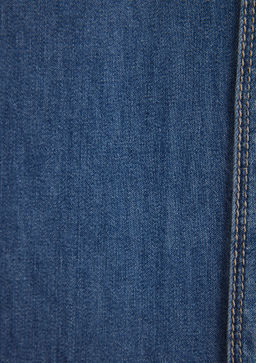 Jayden Classic Denim Indigo Mavisi Jean Gomlek  фото 7