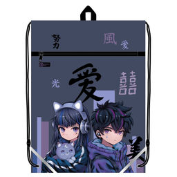 Мешок для сменной обуви Феникс+, арт.69173/ 24 КИБЕР АНИМЕ (36x48 см, полиэстер, сублимационная печа