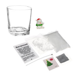 УЦЕНКА Набор для творчества Делаем новогоднюю гелевую свечу, снеговик