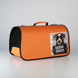 Сумка - переноска раскладная, каркасная Особо опасен 52x22x29 см - Пушистое счастье фото 3