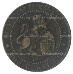 2 сентимо 1870 года Испания