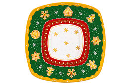 Чайн. пара 2 пр. 250 мл 11,5*9*7,5 см Новогодняя елка зеленый узор NEW BONE CHINA - Elan gallery фото 8