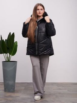Куртка демисезонная Амелия черный - Yollochka фото 2